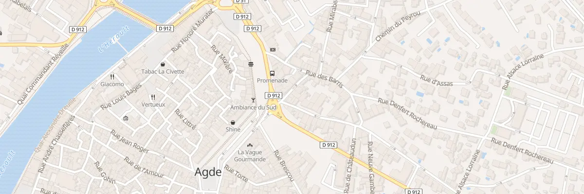 Plan du 2B Rue Bartelemy Rigal à Agde