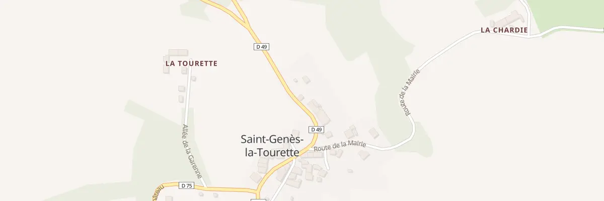 Plan du 5006 Saint Genes à Saint-Genès-la-Tourette