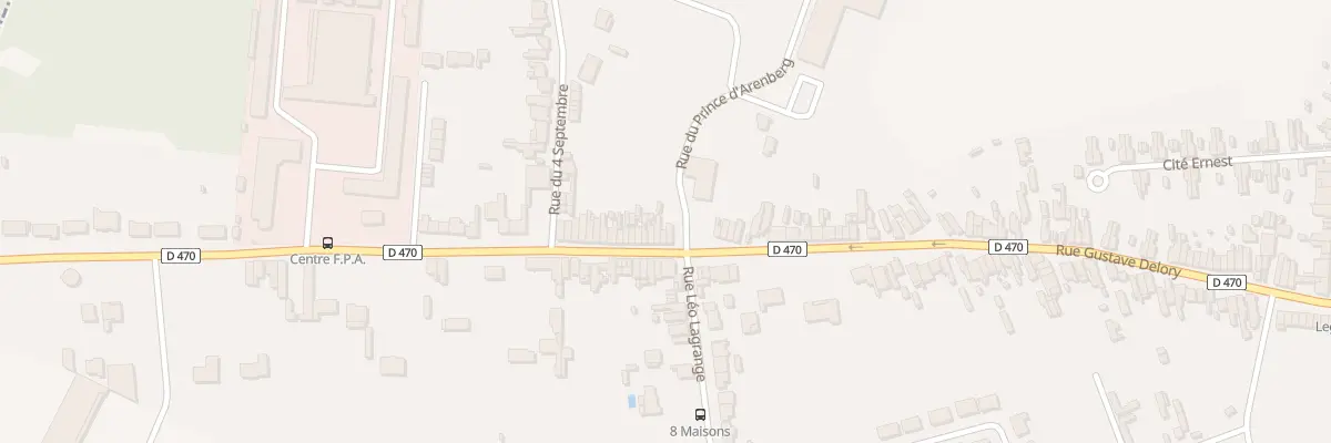 Plan du 464 Rue Gustave Delory à La Sentinelle