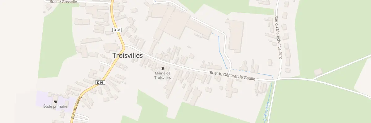 Plan du 13 Rue du Général de Gaulle à Troisvilles