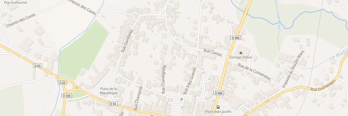 Plan du 8 Rue Chantegrelle à Puy-Guillaume