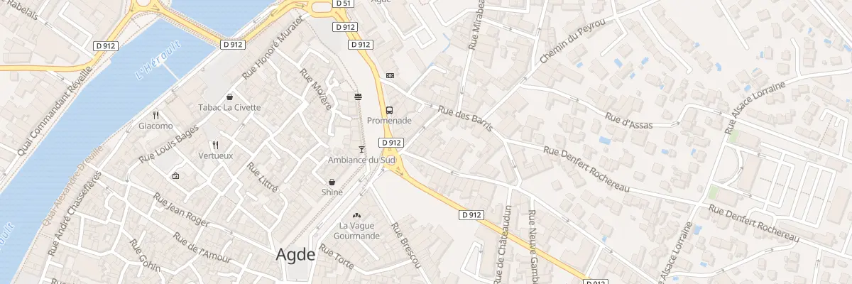 Plan du 2 Rue Bartelemy Rigal à Agde