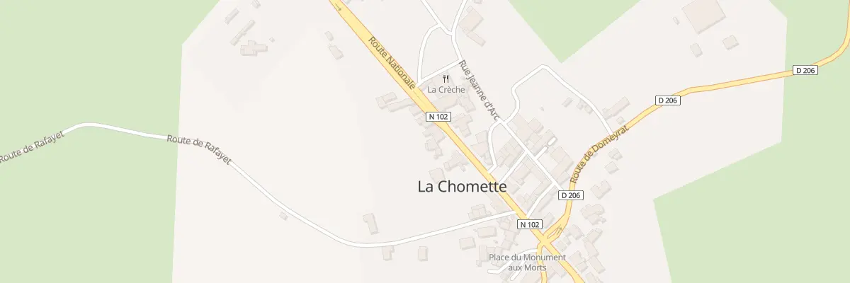 Plan du 5038 Le Bourg à La Chomette