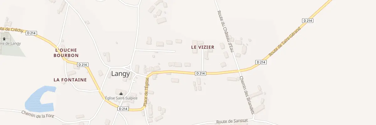 Plan du 15 Rte de Saint Gérand à Langy