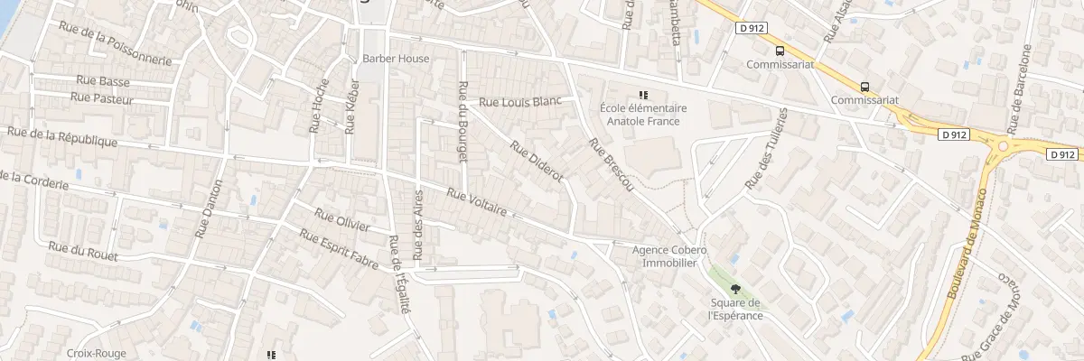 Plan du 22 Rue Diderot à Agde