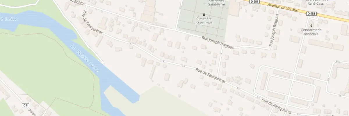 Plan du 32 Rue de Faulquières à Decize