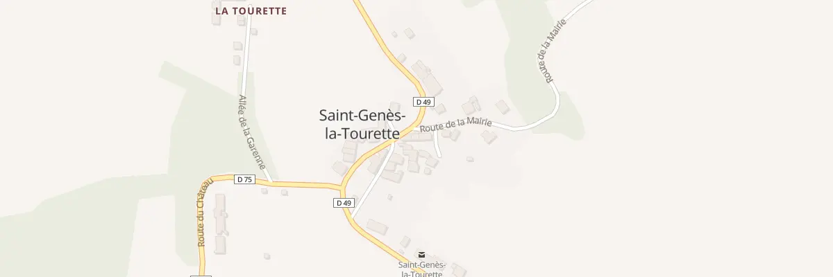 Plan du 5026 Saint Genes à Saint-Genès-la-Tourette
