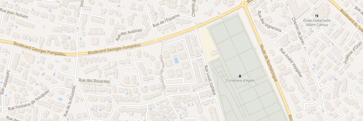 Plan du 8 Rue Louis Vallière à Agde