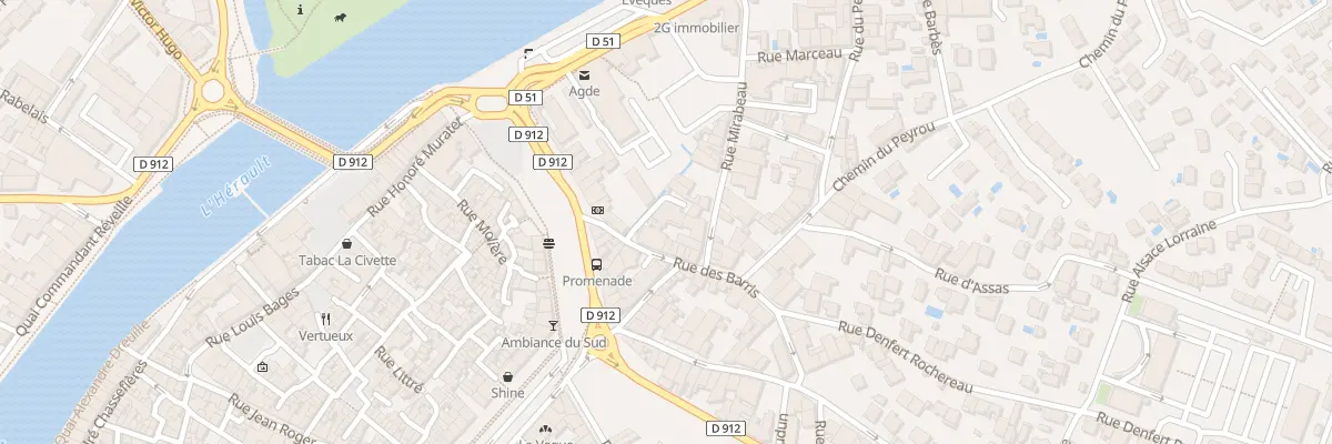 Plan du 3 Rue des Barris à Agde