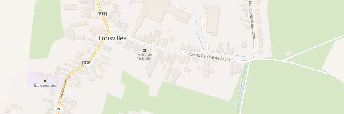 Plan du 20 Rue du Général de Gaulle à Troisvilles