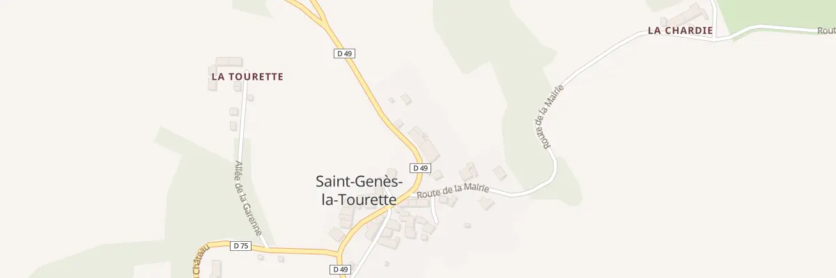 Plan du 5005 Saint Genes à Saint-Genès-la-Tourette