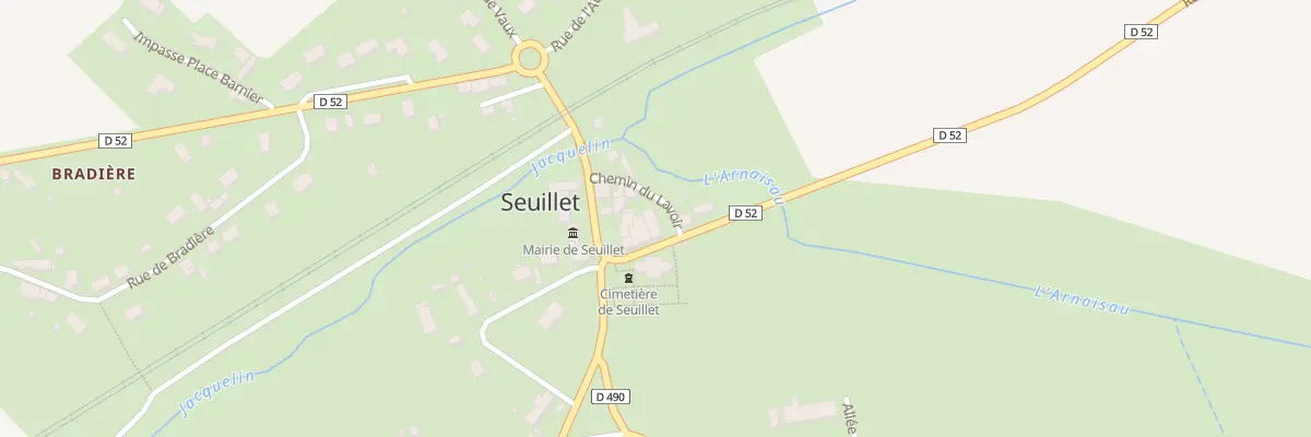 Plan du 2 Che du Lavoir à Seuillet