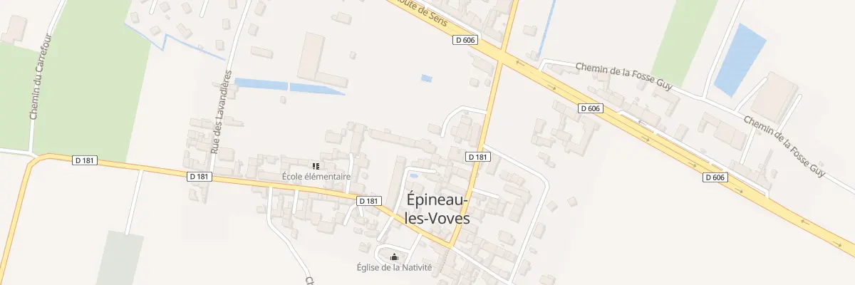 Plan du 3 Imp du Château à Épineau-les-Voves