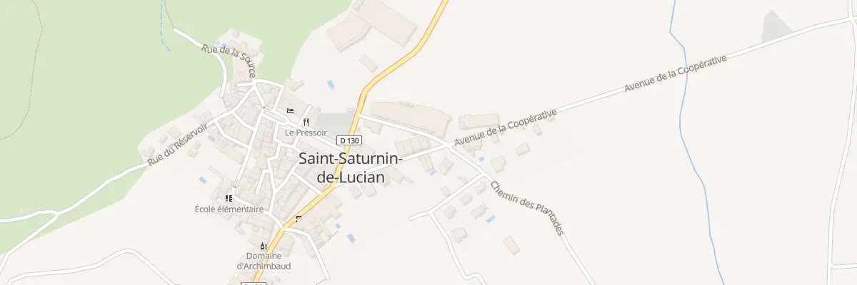 Plan du 9 Av de la Cooperative à Saint-Saturnin-de-Lucian