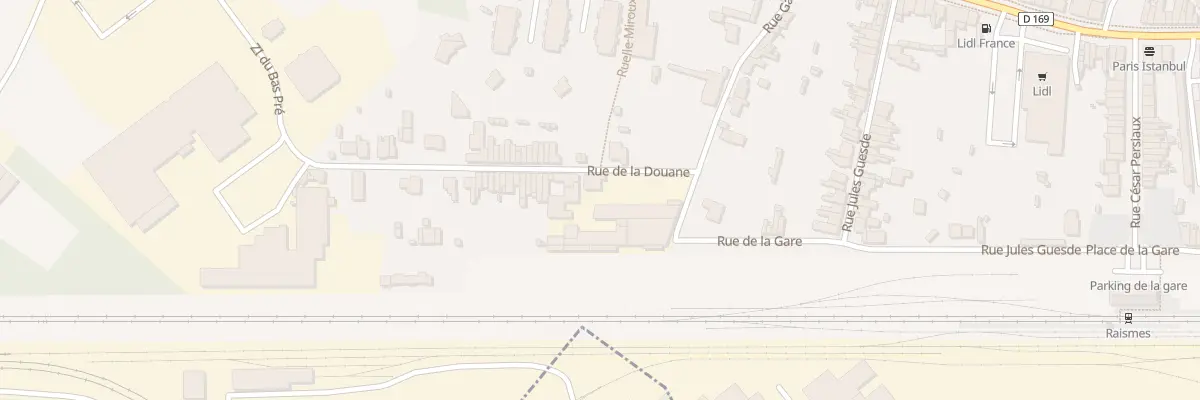 Plan du 1 Rue de la Douane à Raismes