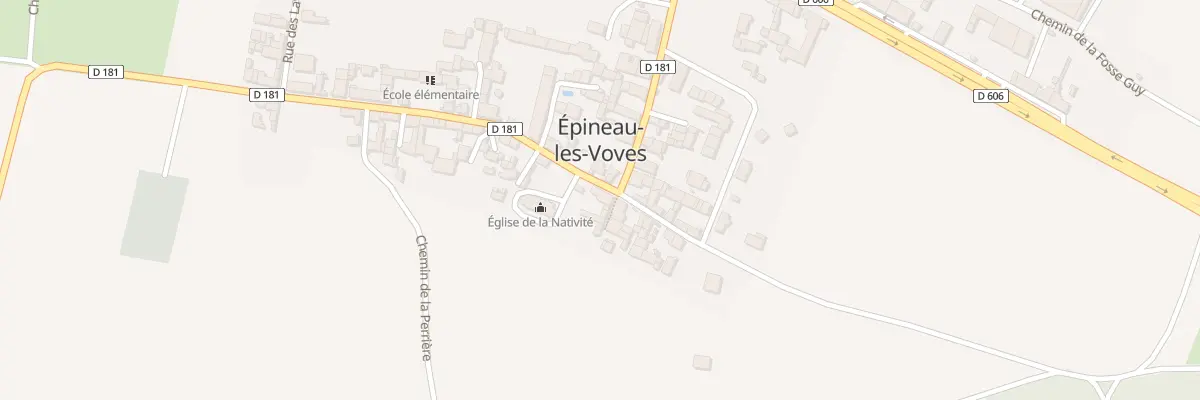 Plan du 1 Rue des Ecoles à Épineau-les-Voves