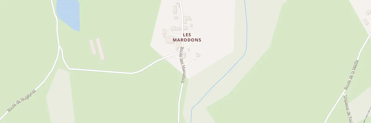 Plan du 5033 Les Marodons à Noalhat