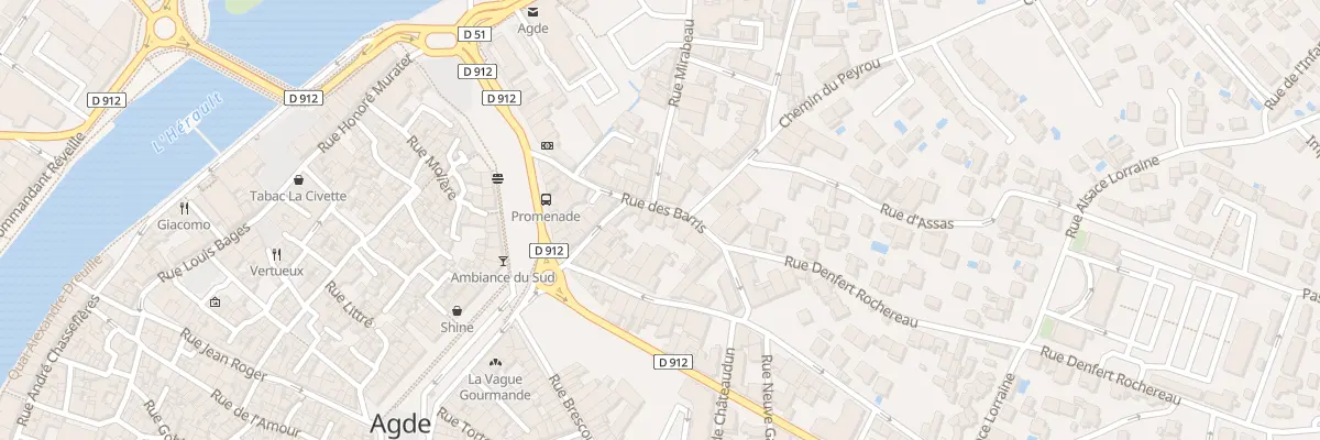 Plan du 22 Rue des Barris à Agde