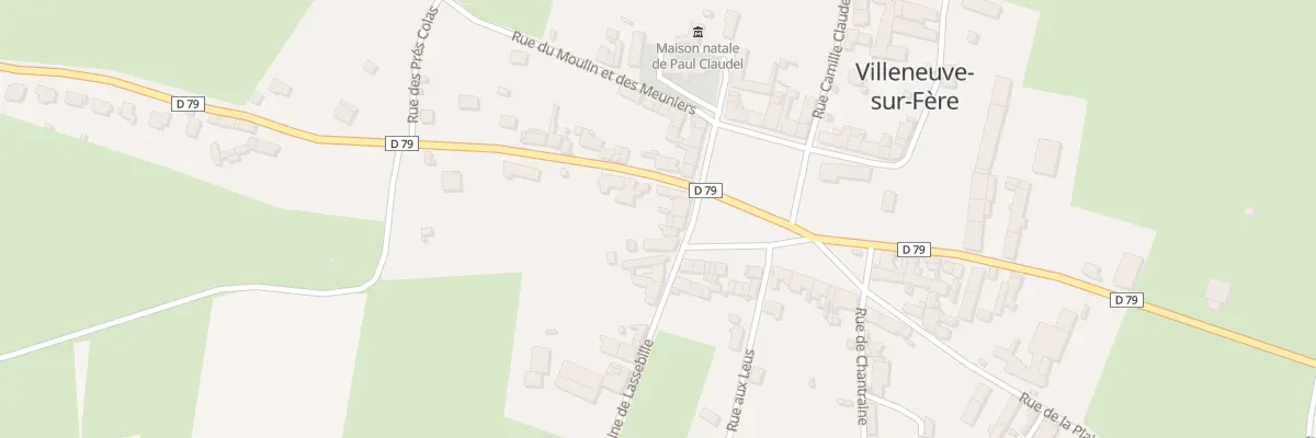Plan du 2 Pl Paul Claudel à Villeneuve-sur-Fère