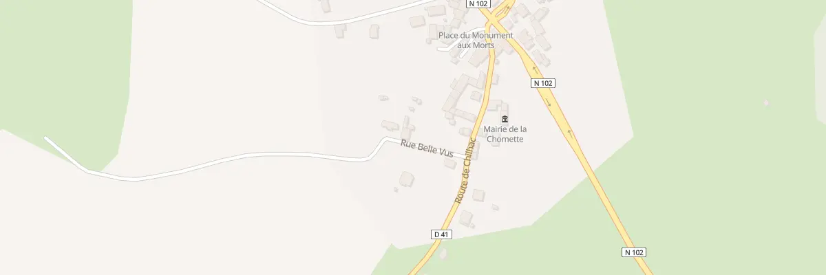 Plan du 5002 Le Bourg à La Chomette
