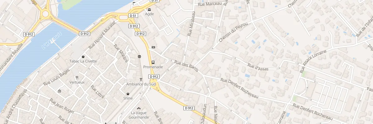 Plan du 13B Rue des Barris à Agde