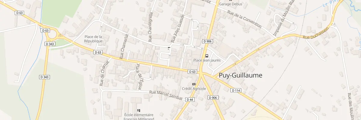 Plan du 18 Rue Joseph Claussat à Puy-Guillaume