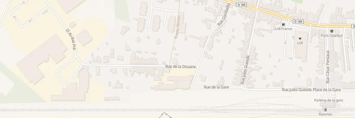 Plan du 54 Rue de la Douane à Raismes