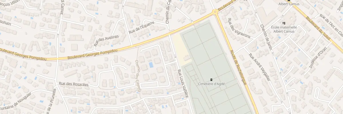 Plan du 6 Rue Louis Vallière à Agde