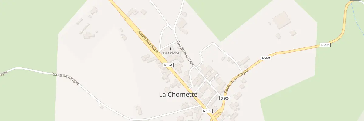 Plan du 5061 Le Bourg à La Chomette