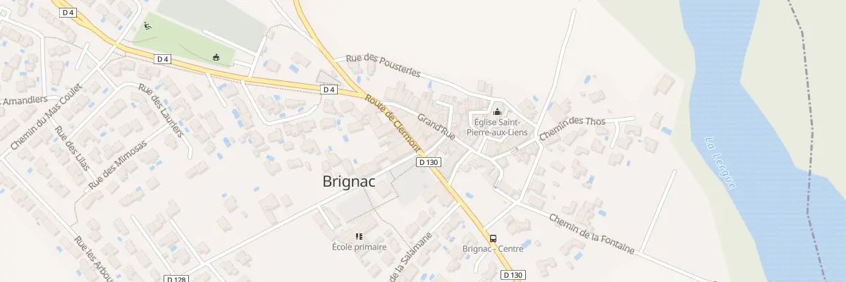 Plan du 2 Rte de Clermont à Brignac