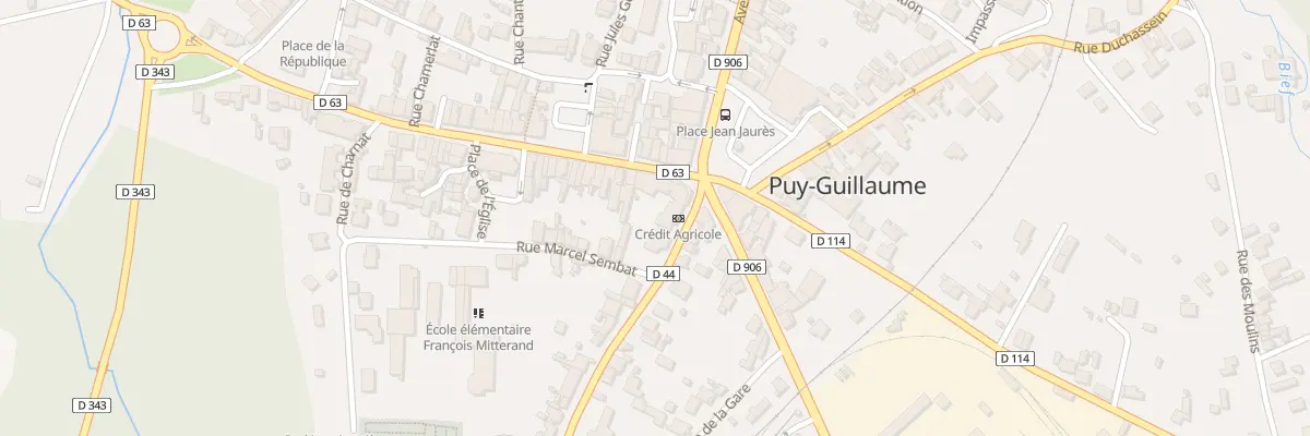 Plan du 5B Rue Joseph Claussat à Puy-Guillaume