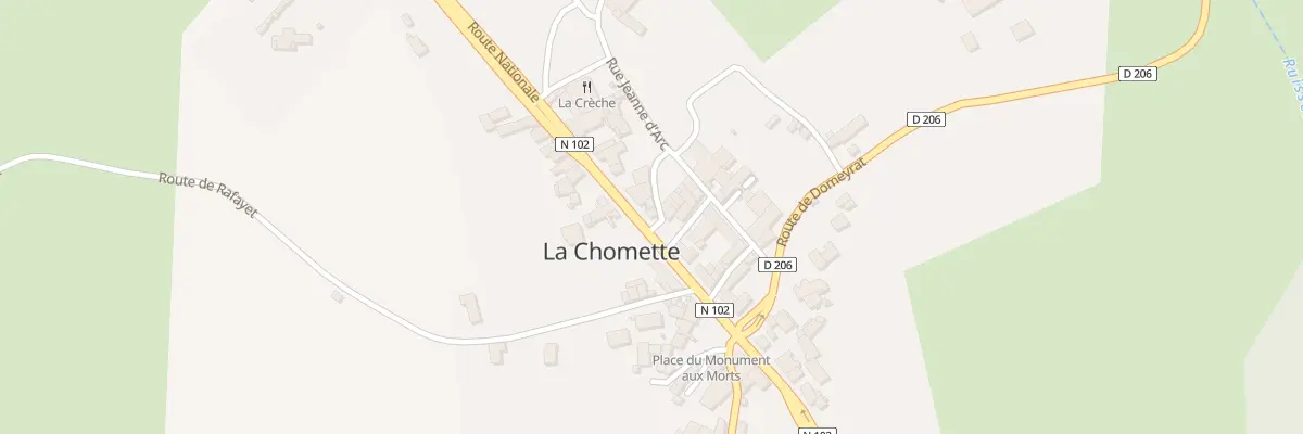 Plan du 5039 Le Bourg à La Chomette