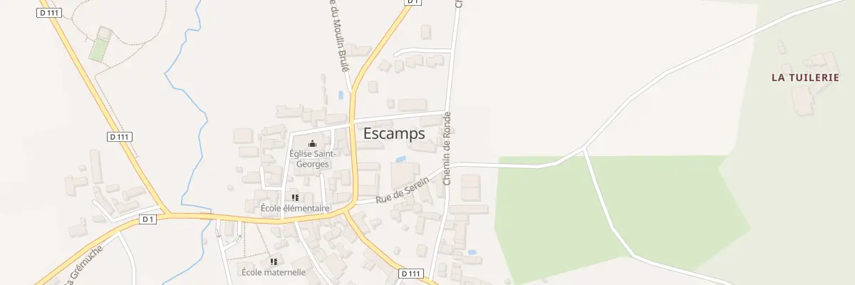 Plan du 4 Che de Ronde à Escamps