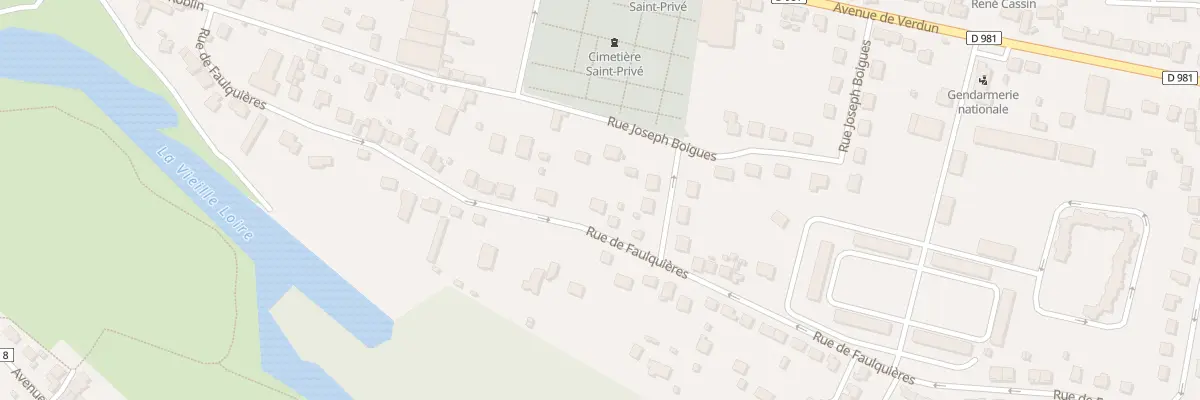 Plan du 38 Rue de Faulquières à Decize