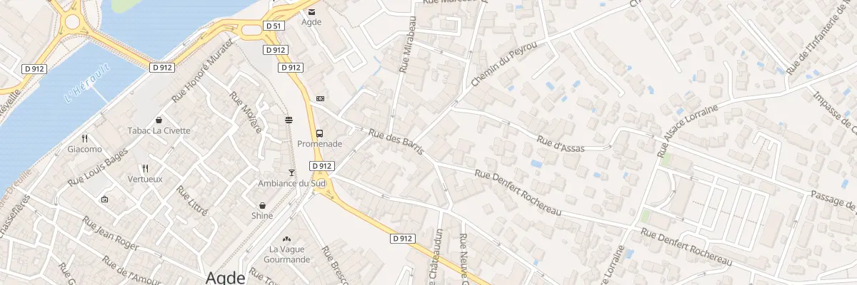 Plan du 15 Rue des Barris à Agde