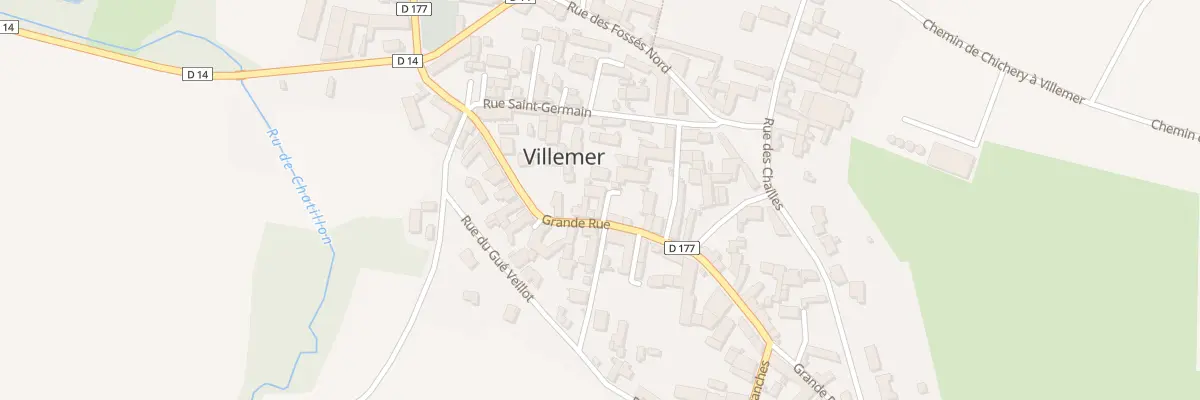 Plan du 19 Grande Rue (Villemer) à Valravillon