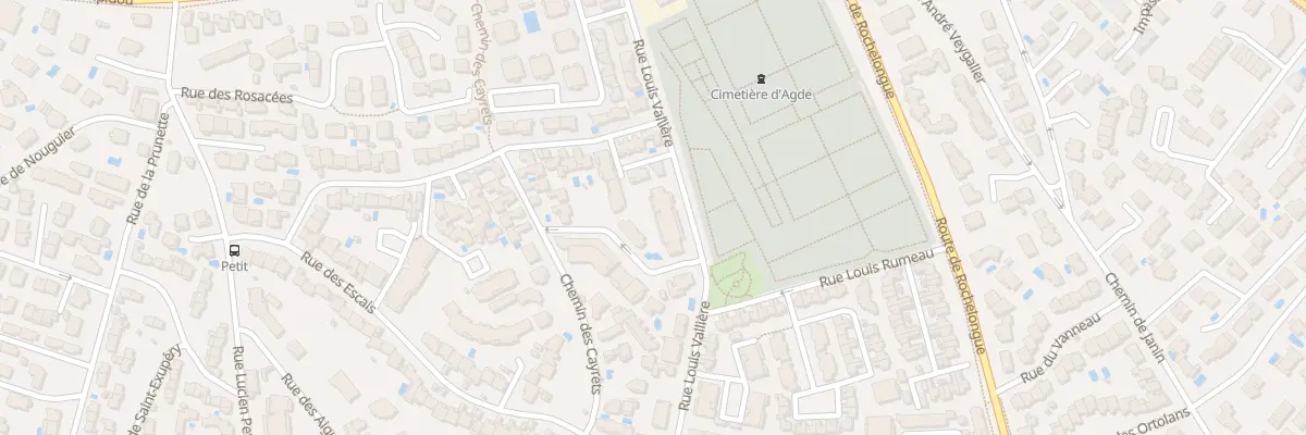 Plan du 24 Rue Louis Vallière à Agde