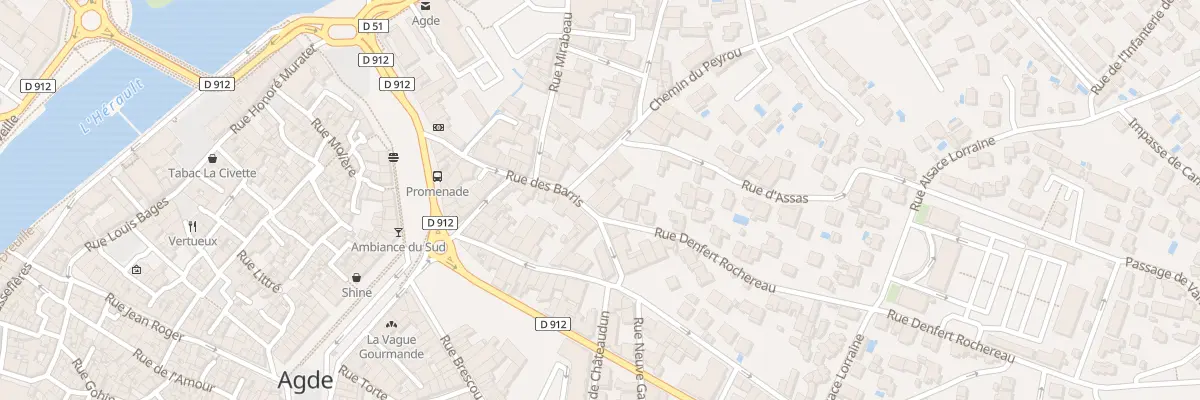 Plan du 15B Rue des Barris à Agde