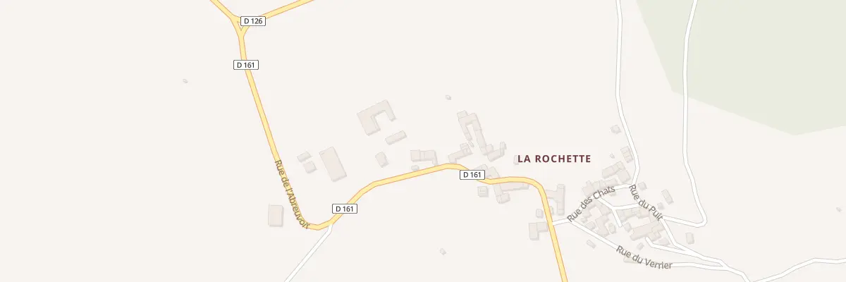 Plan du 5058 La Rochette à Chaniat