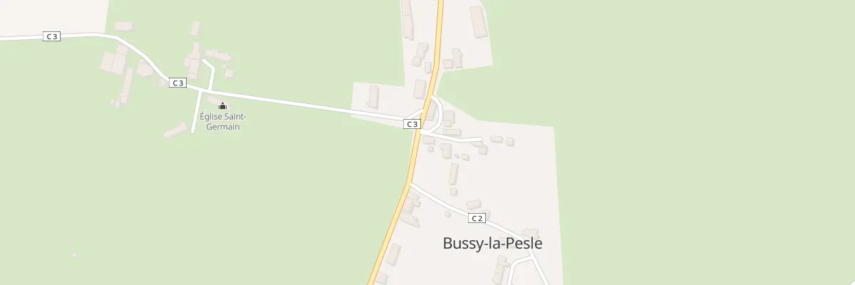 Plan du 9 Le Bourg à Bussy-la-Pesle