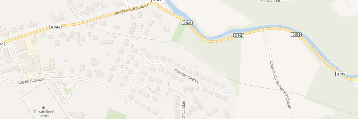 Plan du 23 Rue des Glières à Cusset