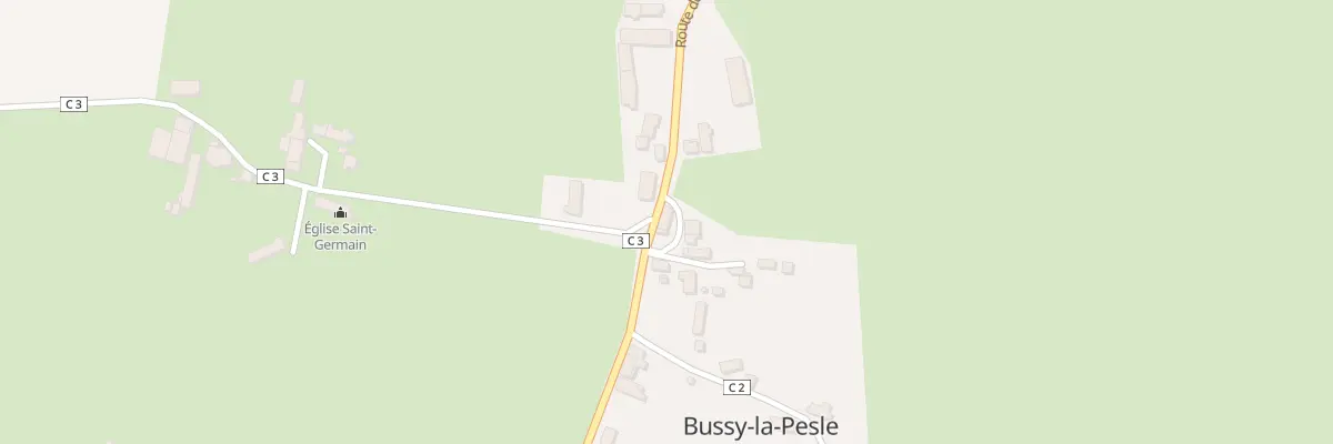 Plan du 13 Le Bourg à Bussy-la-Pesle