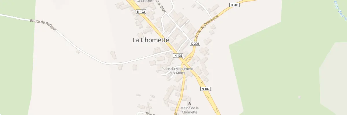 Plan du 5027 Le Bourg à La Chomette