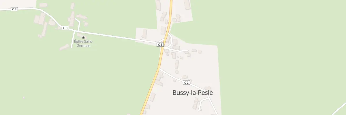 Plan du 10 Le Bourg à Bussy-la-Pesle