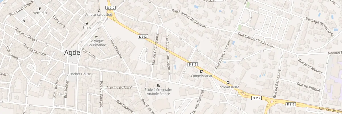 Plan du 18B Av General de Gaulle à Agde