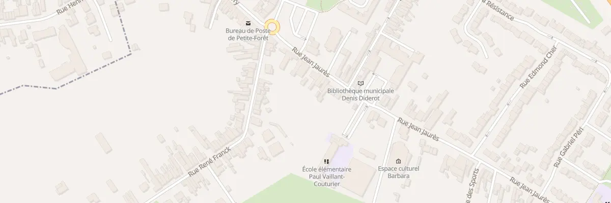Plan du 12 Rue Jean Jaures à Petite-Forêt