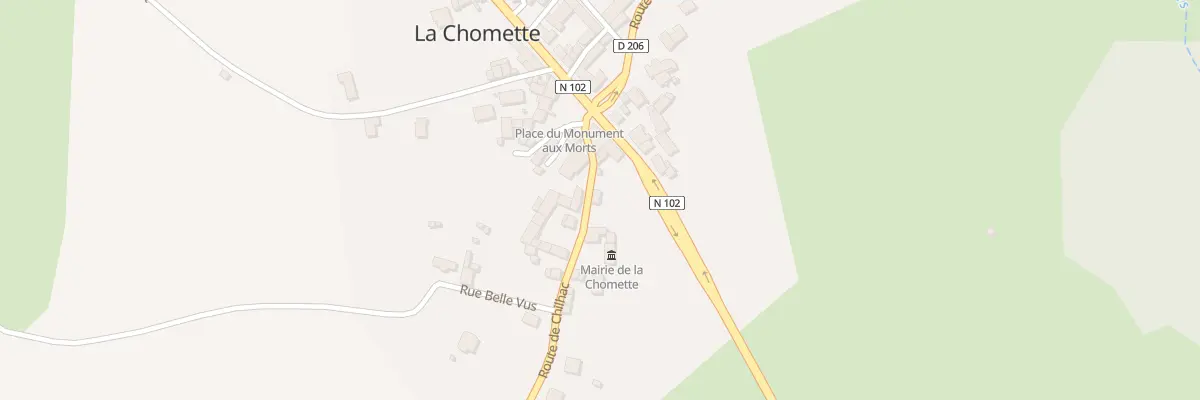 Plan du 5050 Le Bourg à La Chomette