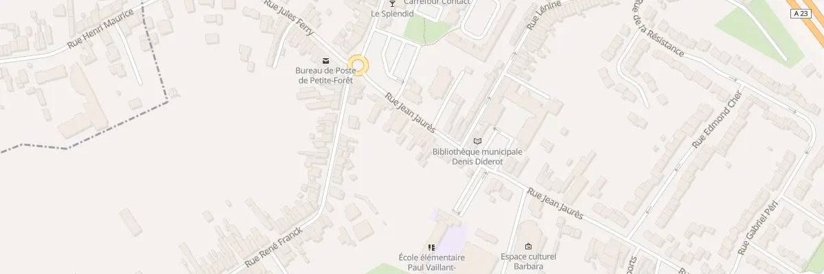 Plan du 10 Rue Jean Jaures à Petite-Forêt