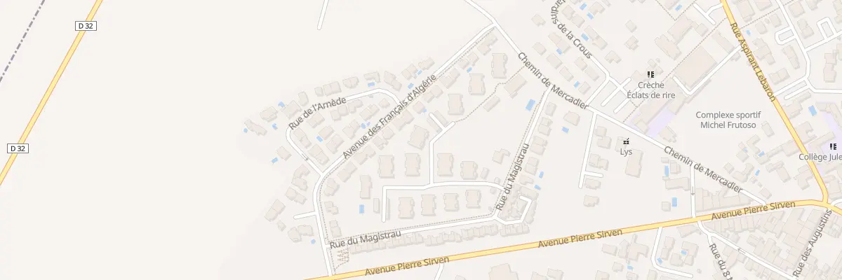 Plan du 2 Rue Magistrau à Montagnac