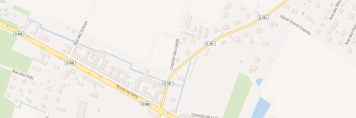 Plan du 3 Rue des Pêcheurs à Épineau-les-Voves